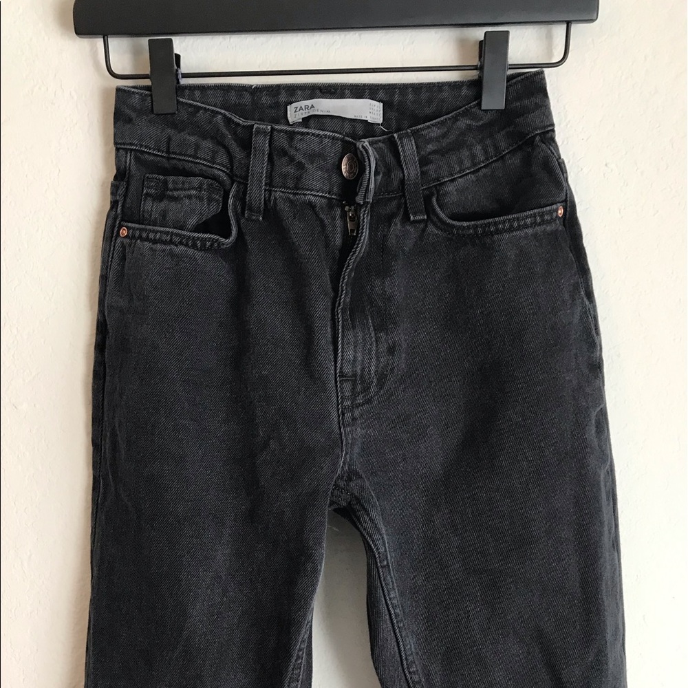 Black Zara Mom Jeans
